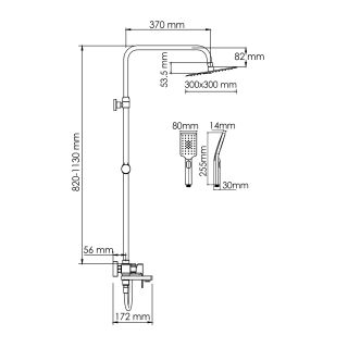 Душевой комплект WasserKRAFT A177.118.126.087.CH хром